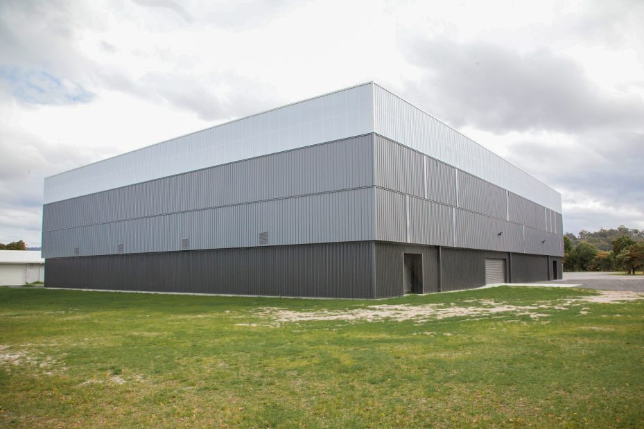 Indoor basketball and netball court showcasing Bison’s expertise in sports court construction in Tasmania.